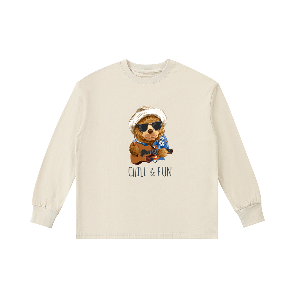 Kids' Quick-Dry Cotton Long-Sleeve Tee