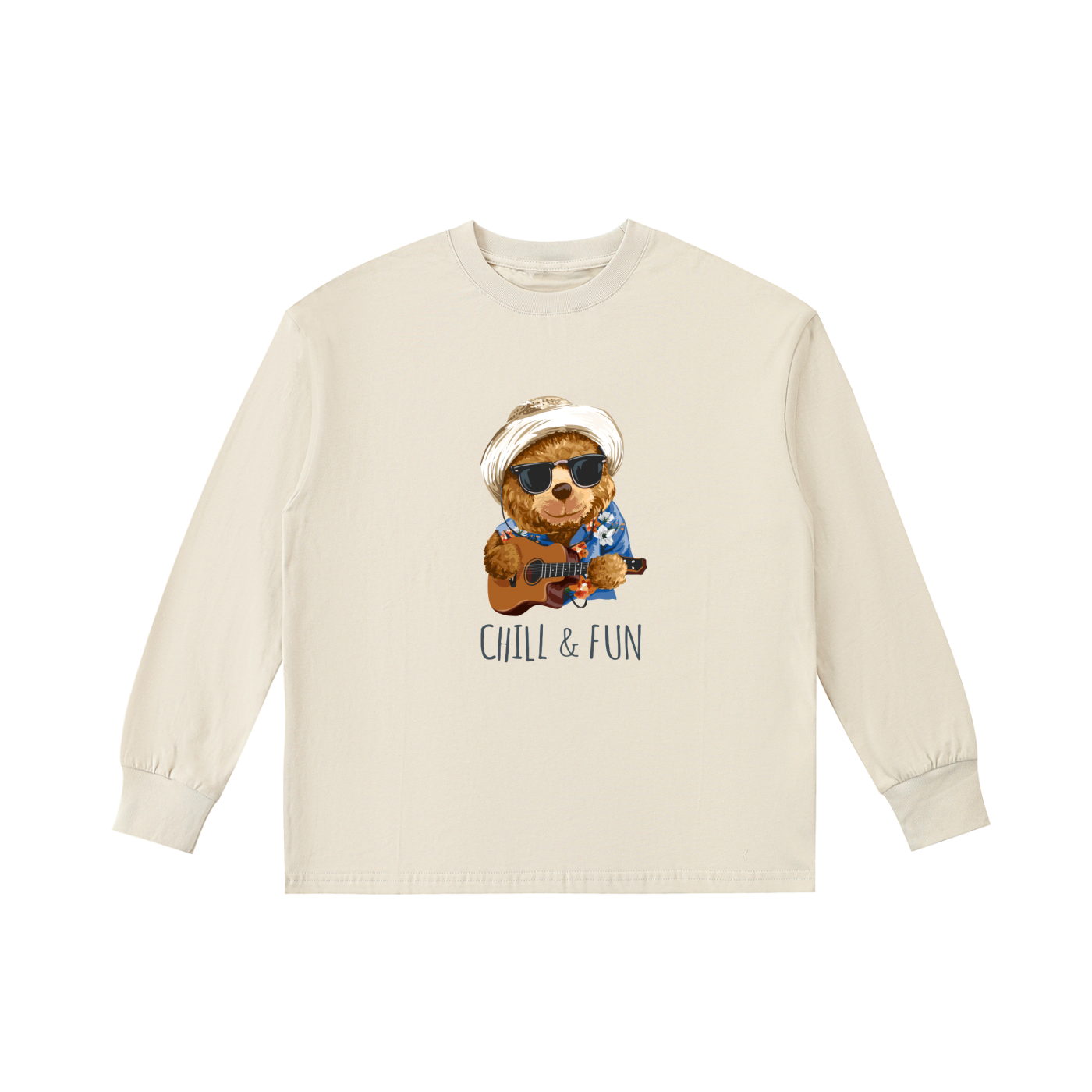 Kids' Quick-Dry Cotton Long-Sleeve Tee