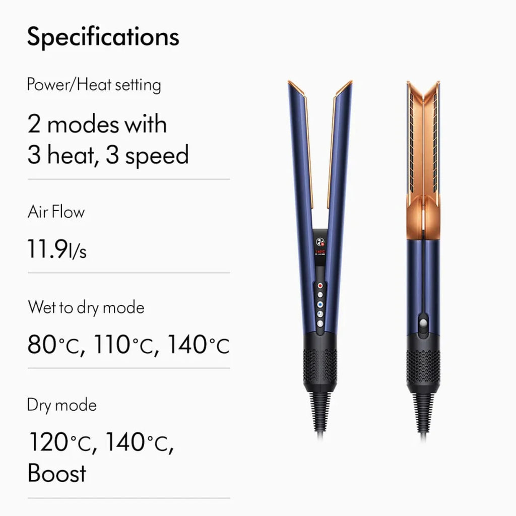 Dyson Airstrait™ dryer and straightener (Prussian Blue/Rich Copper)